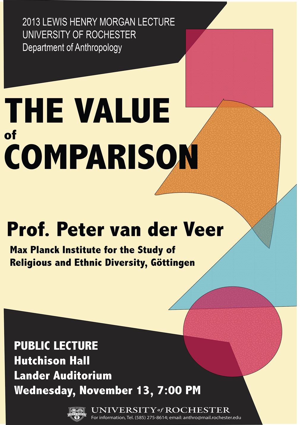 2013 Morgan Lecture Poster